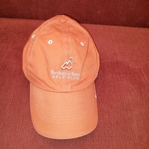 Vintage Nike Golf Worthington Manor Golf Club Orange White Adjustable Co…